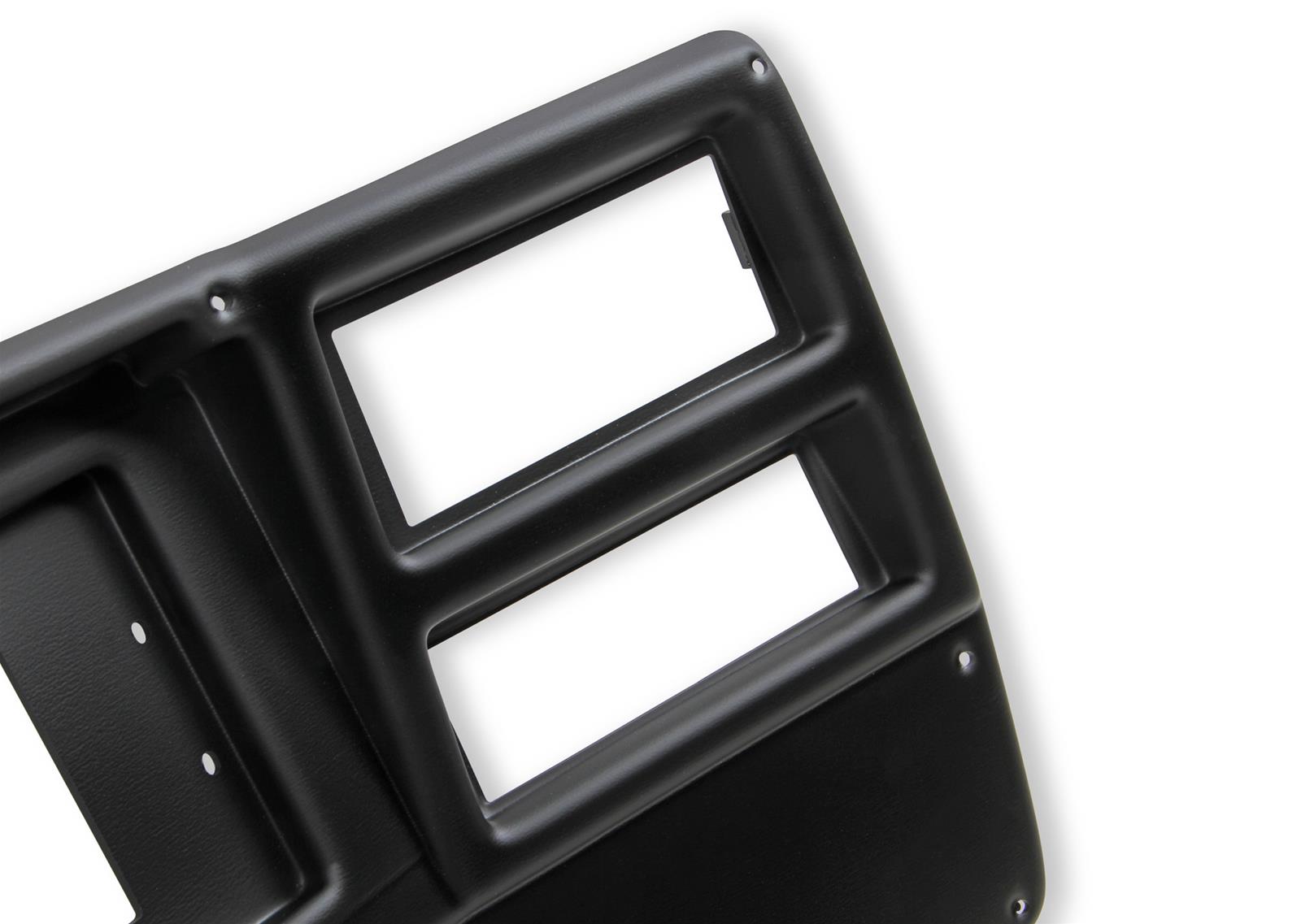 Holley EFI 7 in. Dash Bezels 553-309 Panels, EFI, 7.00 Bezel, With Air Conditioning, 5/32 Thick, Plastic, Black Matte Finish, Chevy, GMC, Each thumbnail 7