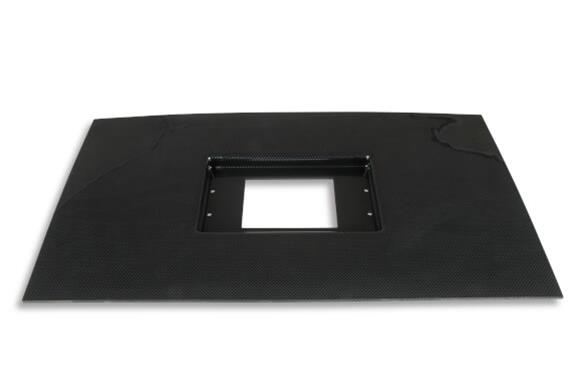 Holley EFI 7.5 in. Dash Bezels 553-358 Panels, EFI, Bezel, ABS Plastic, Carbon Fiber Finish, 12 Tall, 21 Wide, Trim-to-Fit, Each