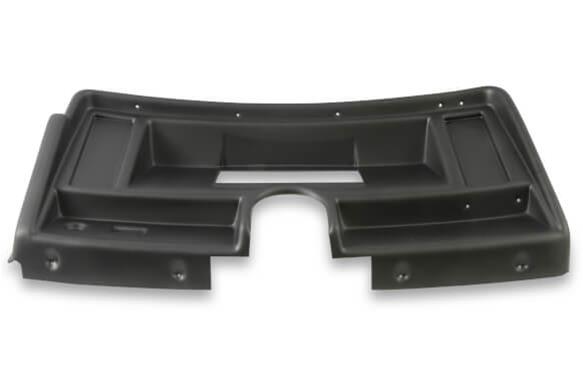 Holley EFI 6.86 in. Dash Bezels 553-386 Panels, EFI, Bezel, 5/32 Thick, ABS Material, Black Matte Finish, with No A/C Vents, Chevy, Nova, Each