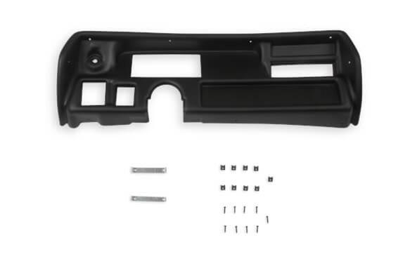 Holley EFI 6.86 in. Pro Dash Bezels 553-390 Panels, EFI, Bezel, 5/32 Thick, ABS Material, Black Matte Finish, Chevy, Chevelle, Each