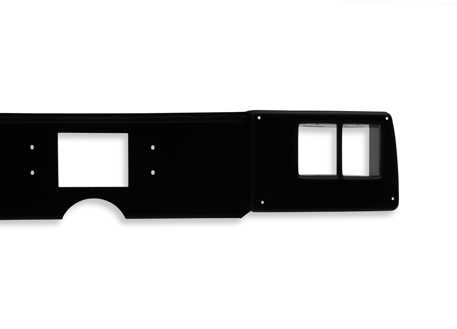Holley EFI 7 in. Dash Bezels 553-409 Panels, EFI, Bezel, 5/32 Thick, ABS Material, Black Matte Finish, Chevy, Camaro, Each thumbnail 2