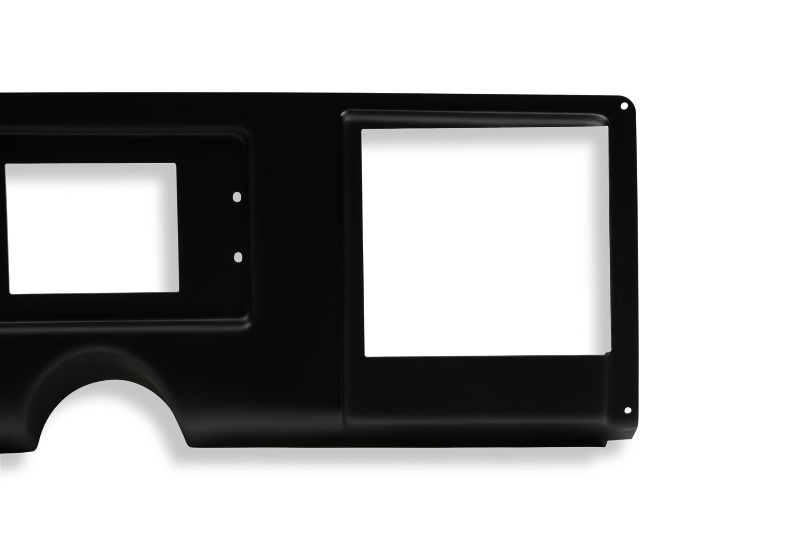 Holley EFI 7 in. Dash Bezels 553-420 Panels, EFI, Bezel, 5/32 Thick, ABS Material, Black Matte Finish, Chevy, GMC, Trucks, Each thumbnail 4