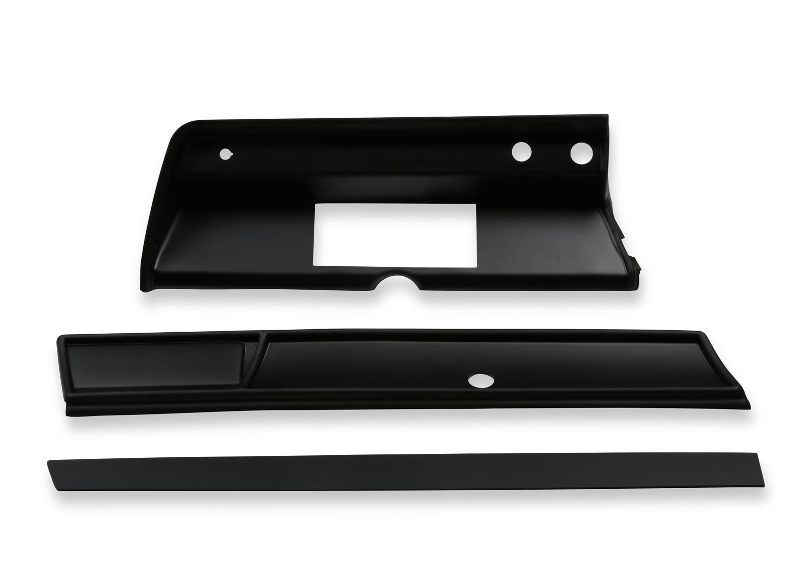 Holley EFI 6.86 in. Dash Bezels 553-424 Panels, EFI, Pro Bezel, 5/32 Thick, ABS Material, Black Matte Finish, Chevy, Chevelle, Each thumbnail 2