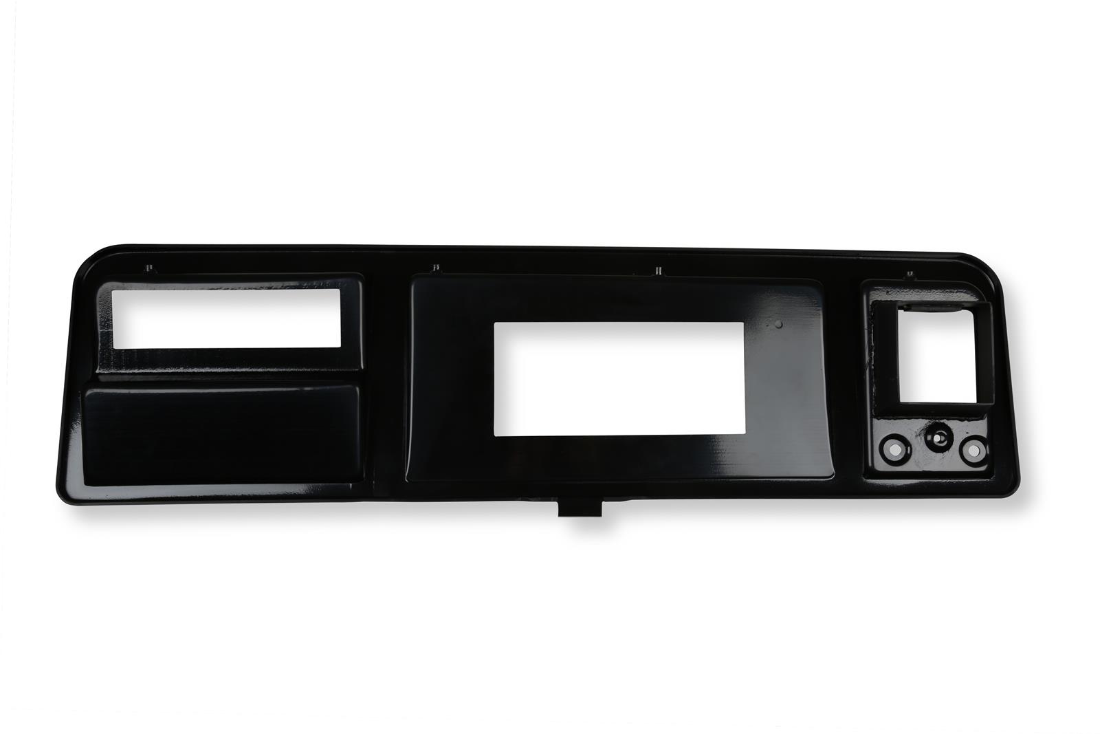 Holley EFI 6.86 in. Dash Bezels 553-441 Panels, EFI, Pro, Bezel, 5/32 Thick, ABS Material, Black Matte Finish, with A/C Vents, Ford, Trucks, Each thumbnail 4