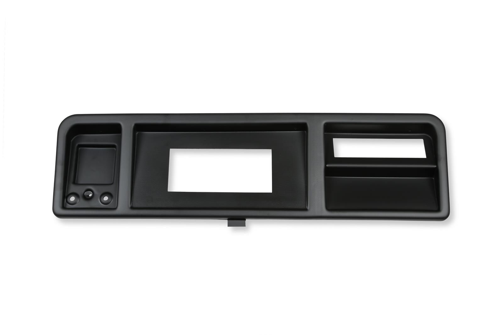 Holley EFI 6.86 in. Dash Bezels 553-442 Panels, EFI, Pro, Bezel, 5/32 Thick, ABS Material, Black Matte Finish, No A/C Vents, Ford, Trucks, Each thumbnail 5