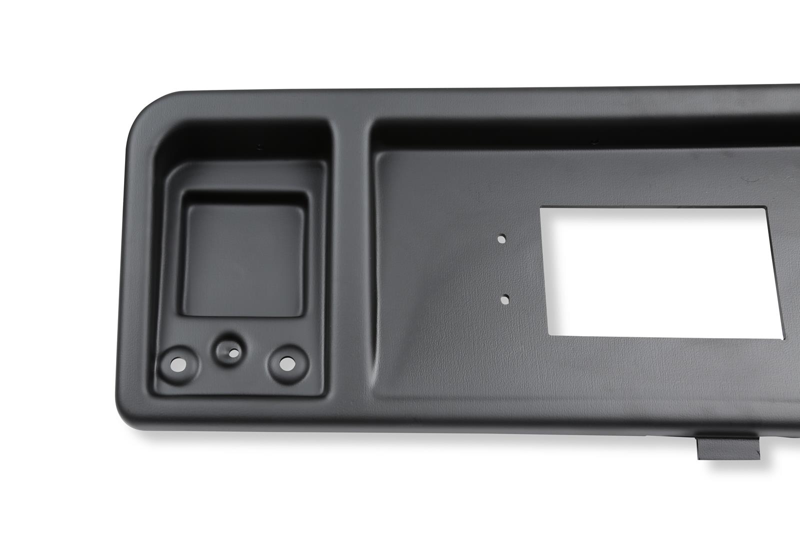 Holley EFI 7 in. Dash Bezels 553-444 Panels, EFI, Bezel, 5/32 Thick, ABS Material, Black Matte Finish, No A/C Vents, Ford, Trucks, Each thumbnail 3