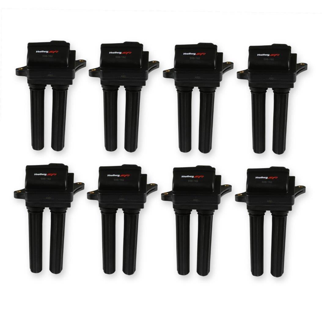 Holley EFI Gen III Hemi Smart Coils 556-163 Ignition Coils, EFI, Hemi, Coils, Black, 32,000V, Rectangular, Connector/Pins, for HP, Dominator, 8-piece, Chrysler, Dodge, Set thumbnail 7