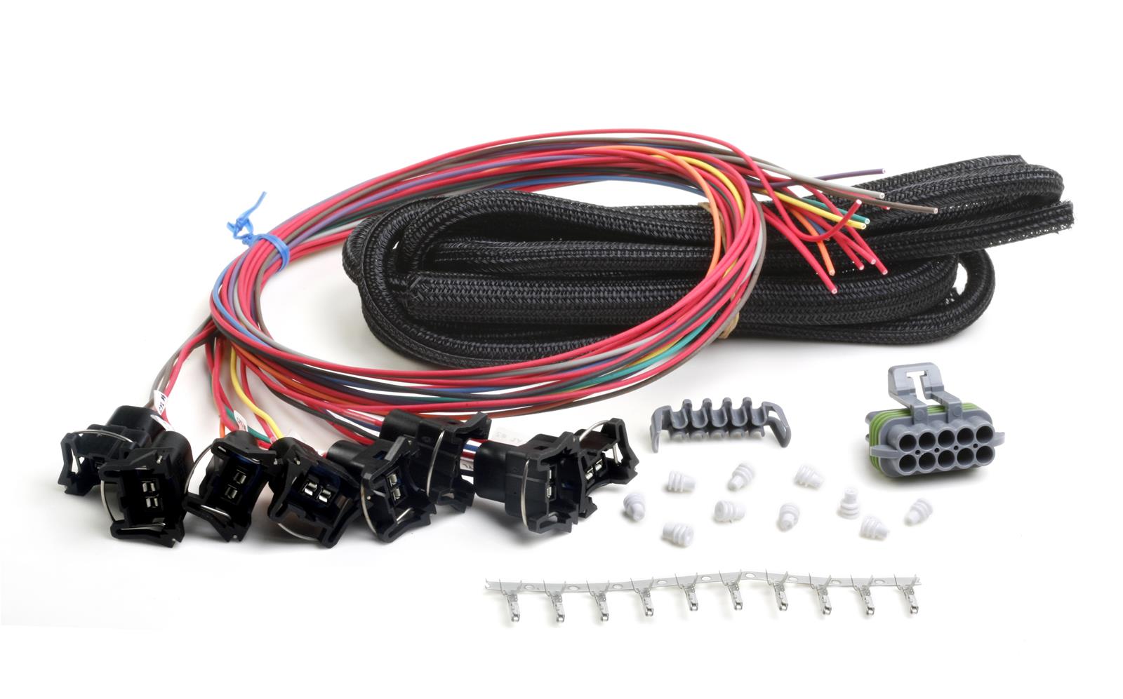 Holley EFI Systems Wiring Harnesses 558-204 Fuel Injection System Harnesses, EFI, Fuel Injector Harness, Unterminated, Bosch Style, for HP, Dominator Systems, Universal, Each