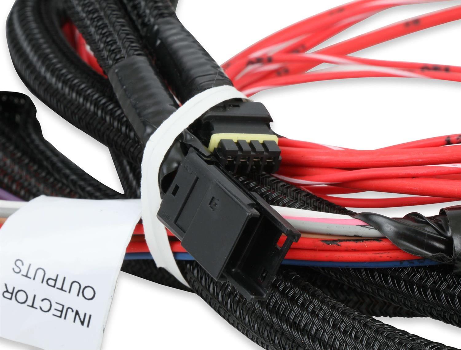 Holley Replacement Fuel Injector Wiring Harnesses 558-219 Injection System Harnesses, EFI, Replacement, Driver harness, Plug-and-Play, MPFI, JB2 Connector, for Dominator ECU, Each thumbnail 4