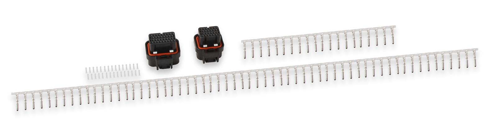 Holley EFI ECU Connector Kits 558-448 Wire Connectors, EFI, Connectors, J1A/J1B Sealed Connectors, 20-22 and 16-18 gauge Wire Pins, Cavity Plugs, Kit