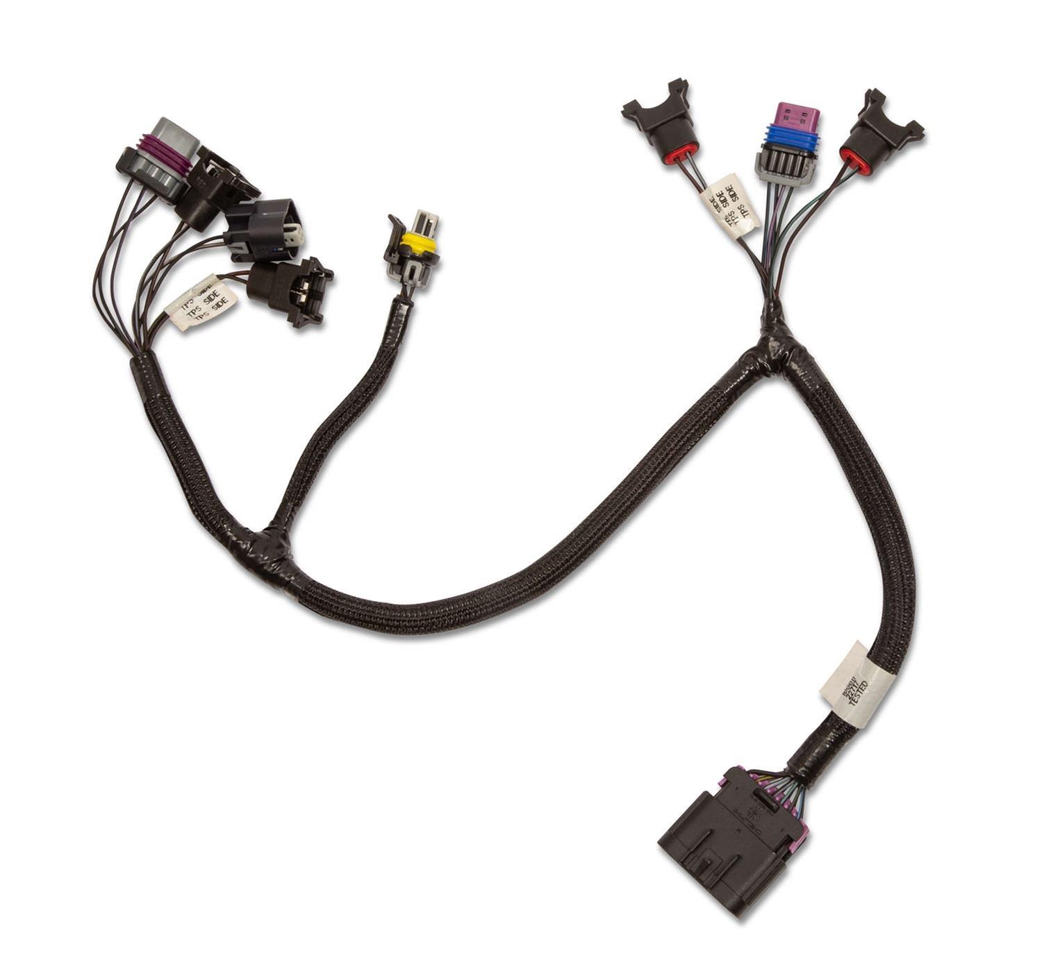 Holley Terminator Stealth 2x4 Primary Throttle Body Sub Harnesses 558-459 Fuel Injection System Wiring Harnesses, EFI, 2X4, Harness, Pre-Terminated, Plug-and-Play, Each