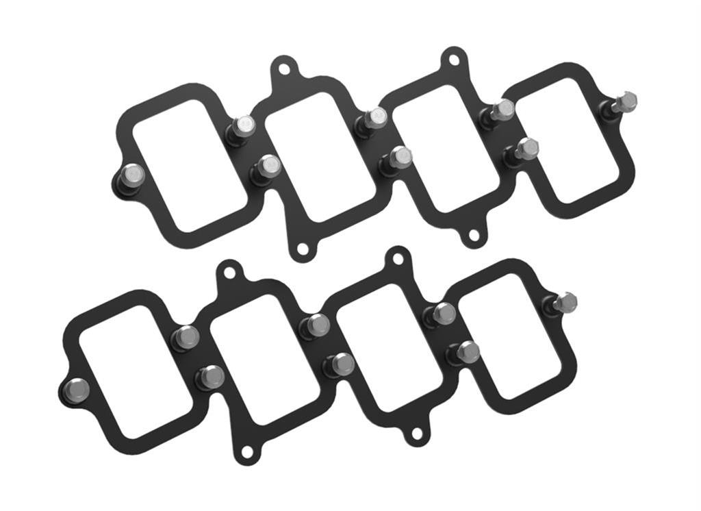 Holley EFI Remote LS Coil Relocation Brackets 561-131 Ignition Brackets, EFI, Smart Coil, Bracket, Aluminum, Black Finish, Hardware Included, Pair