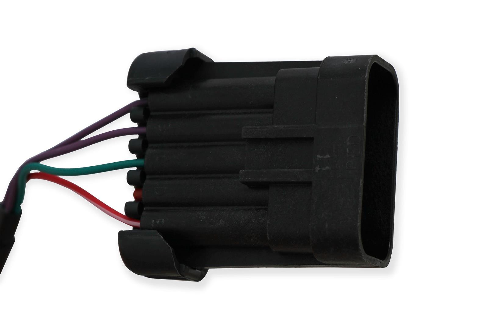 Holley EFI Dual-Sync Distributors 565-111 Distributors, EFI, Dual-Sync, Hall Effect, Computer-controlled Advance, Male/HEI, Black Cap, Steel Gear, Polished Housing, Ford, 5.8L, Each thumbnail 3