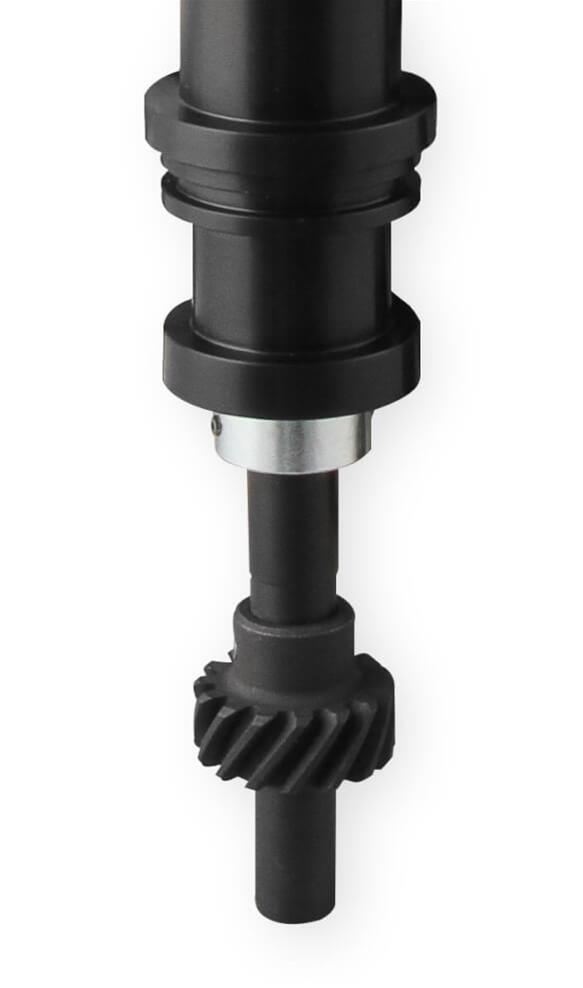 Holley EFI Dual-Sync Distributors 565-201BK Distributors, EFI, Dual-Sync, Hall Effect, Computer-controlled Advance, Male/HEI, Black Cap, Steel Gear, Black Housing, Ford, 5.8L, Each
