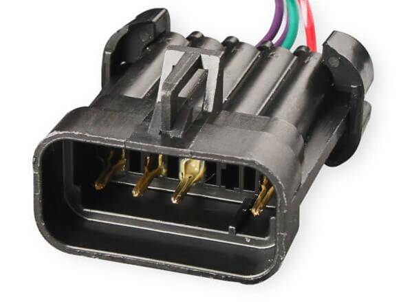 Holley EFI Dual-Sync Distributors 565-201BK Distributors, EFI, Dual-Sync, Hall Effect, Computer-controlled Advance, Male/HEI, Black Cap, Steel Gear, Black Housing, Ford, 5.8L, Each thumbnail 4