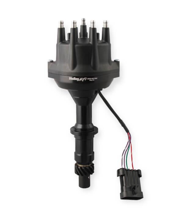 Holley EFI Dual-Sync Distributors 565-207BK Distributors, EFI, Dual-Sync, Hall Effect, Computer-controlled, Male/HEI, Black Cap, Steel Gear, Black Housing, Pontiac, 5.3-7.5L, Each thumbnail 2