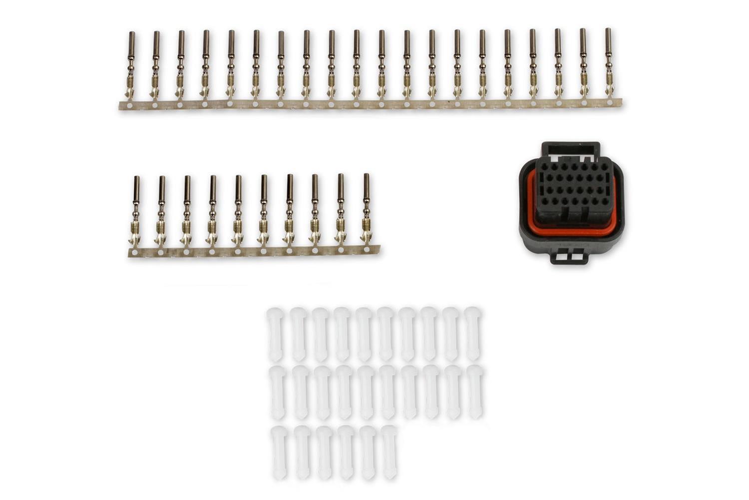 Holley Wiring Harness Connectors 570-348 Weatherproof Connectors, EFI, J4 Input/Output Connector, OEM Style, Black Plastic, includes Pins, Seals, TPA, Kit thumbnail 3