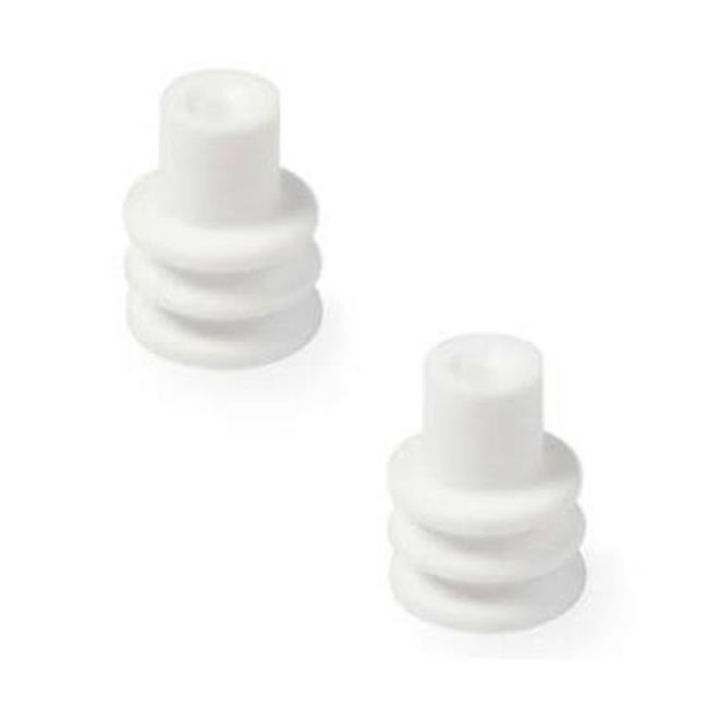 Holley Weatherproof Seals 571-109 Wiring Connector Replacement Parts, EFI, Replacement, Weather Seal, Green, GT150, 20-22 gauge wire, 100-piece, Set