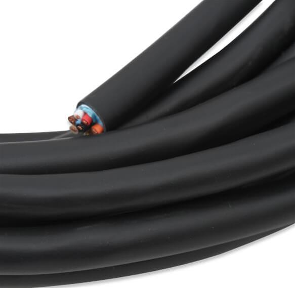 Holley Shielded Cable Conductor Wires 572-100 Electrical Wires, EFI, Cable, Black Jacket, 7-conductor, Five 18 gauge Wires, Two 20 gauge Wires, Wideband, 25 ft. Spool, Each thumbnail 2
