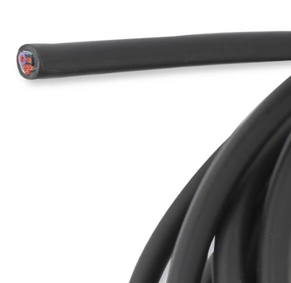 Holley Shielded Cable Conductor Wires 572-103 Electrical Wires, EFI, Cable, Black Jacket, 3-conductor, 20 gauge Wire, Internally Shielded, 25 ft. Spool, Each thumbnail 2