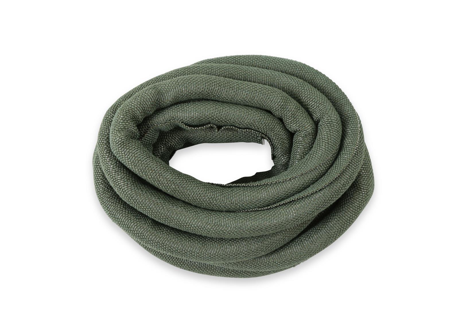 Holley EFI Flame Retardant Split-Wire Looms 573-202 Heat Sleeves, EFI, Fire Retardant, Loom, Nomex, Black, Temperature -76 to 390 Degrees F, 0.500 in. ID, 10 ft. Long, Each