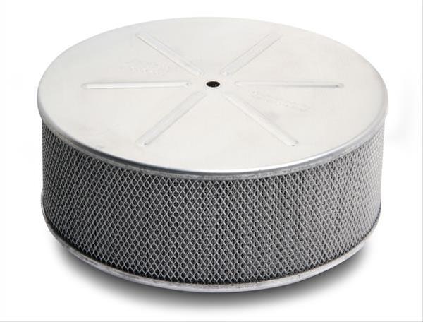 Holley Marine Flame Arrestors 720-1 Arrestors, Holley, Style, Vented, No Tube, Round Straight, 5.75 in. OD, 5.00 in. ID, 3.00 in. Tall, Steel Mesh Filter, Each
