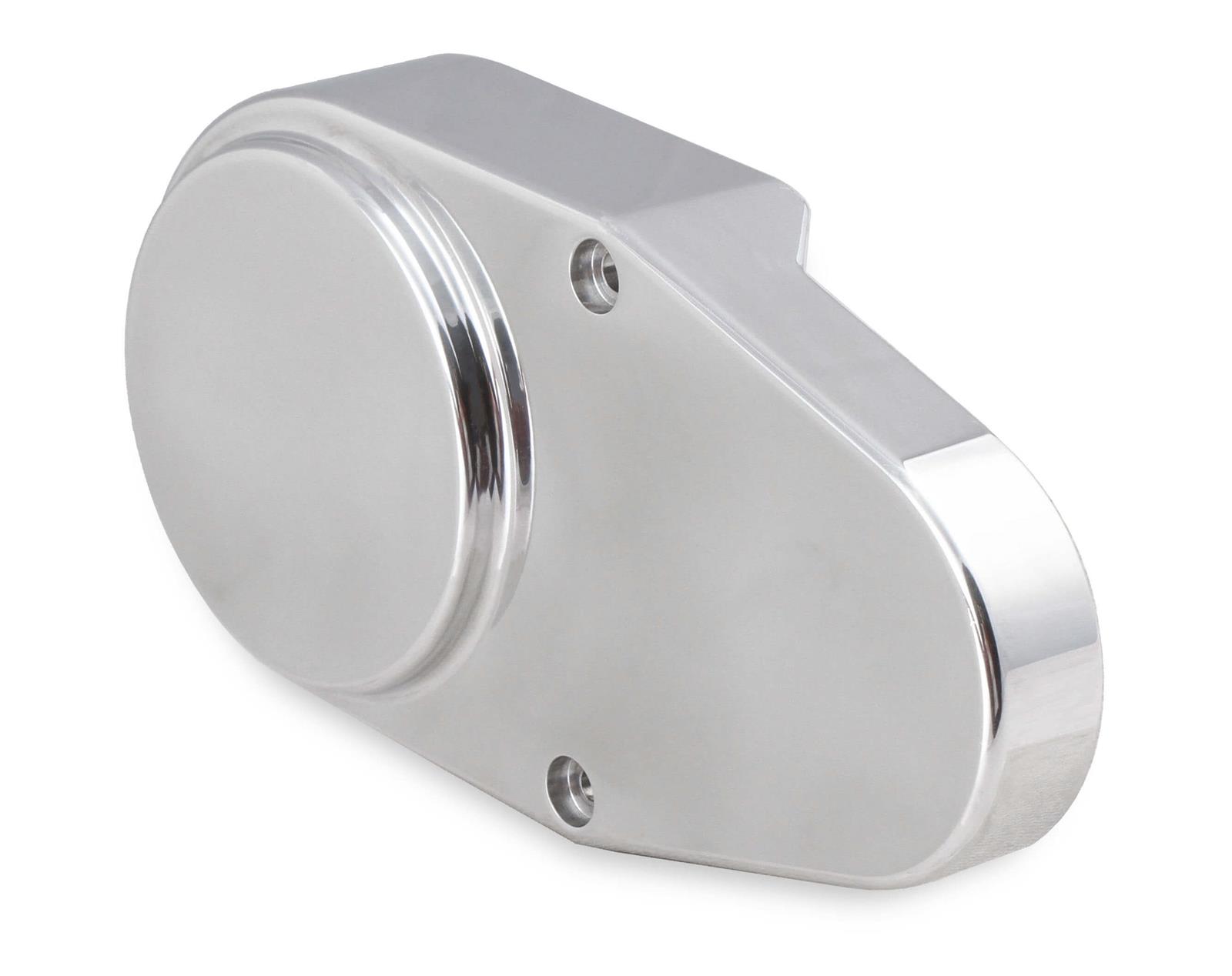 Holley Tensioner Covers 97-157 Accessory Belt Dress-Up Covers, Holley, Aluminum, Polished, for Mid Mount Accessory Drive, includes Hardware, Each
