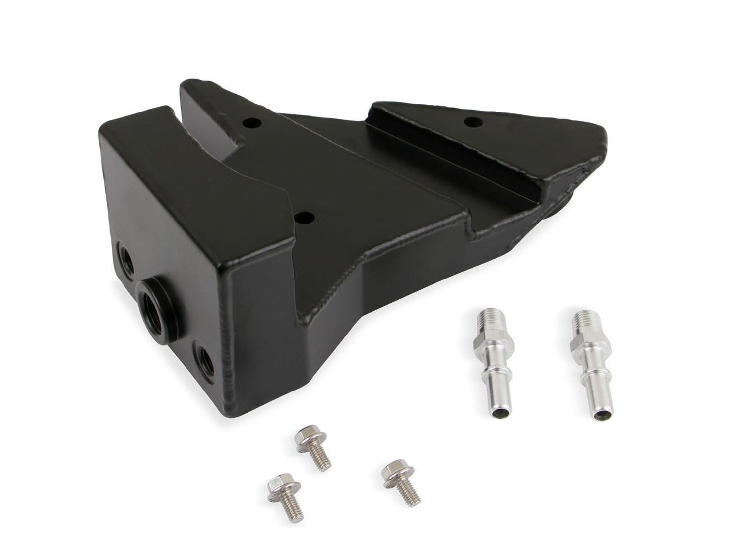 Holley LT4 Accessory Drive Oil Separator Tanks 97-206 Catch Cans, Holley, Tank, Aluminum, Black Finish, 1/4 in.-NPT, Male Thread, Quick Connect, GM, 6.2L, with Driive, Each thumbnail 5