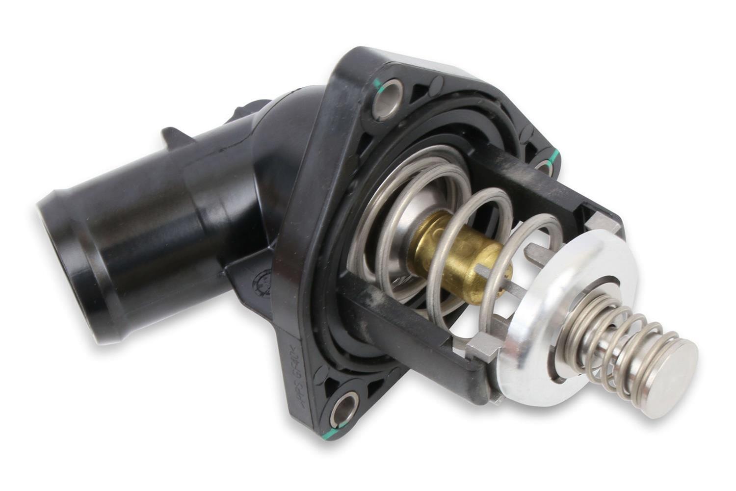 Holley Thermostat Housing Assemblies 97-247 Water Necks and Housings, Replacement, Thermostat/Housing Assembly, GM LT4, Aluminum, 1.50 in. OD, with Mid-Mount Accessory Drive, Each thumbnail 3
