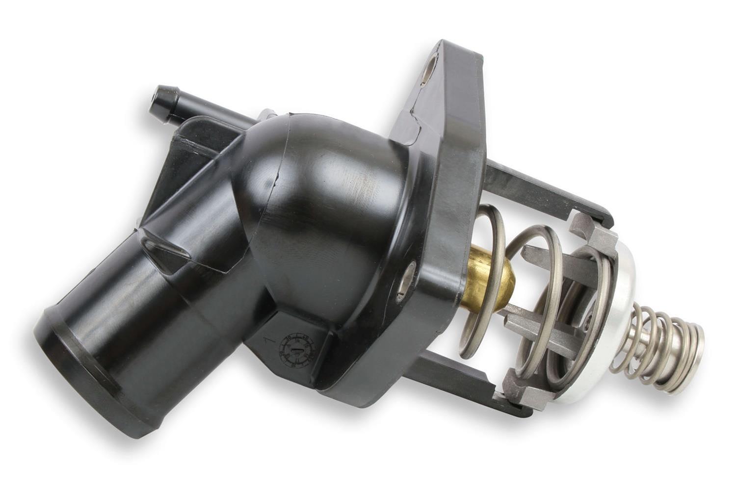 Holley Thermostat Housing Assemblies 97-247 Water Necks and Housings, Replacement, Thermostat/Housing Assembly, GM LT4, Aluminum, 1.50 in. OD, with Mid-Mount Accessory Drive, Each thumbnail 2