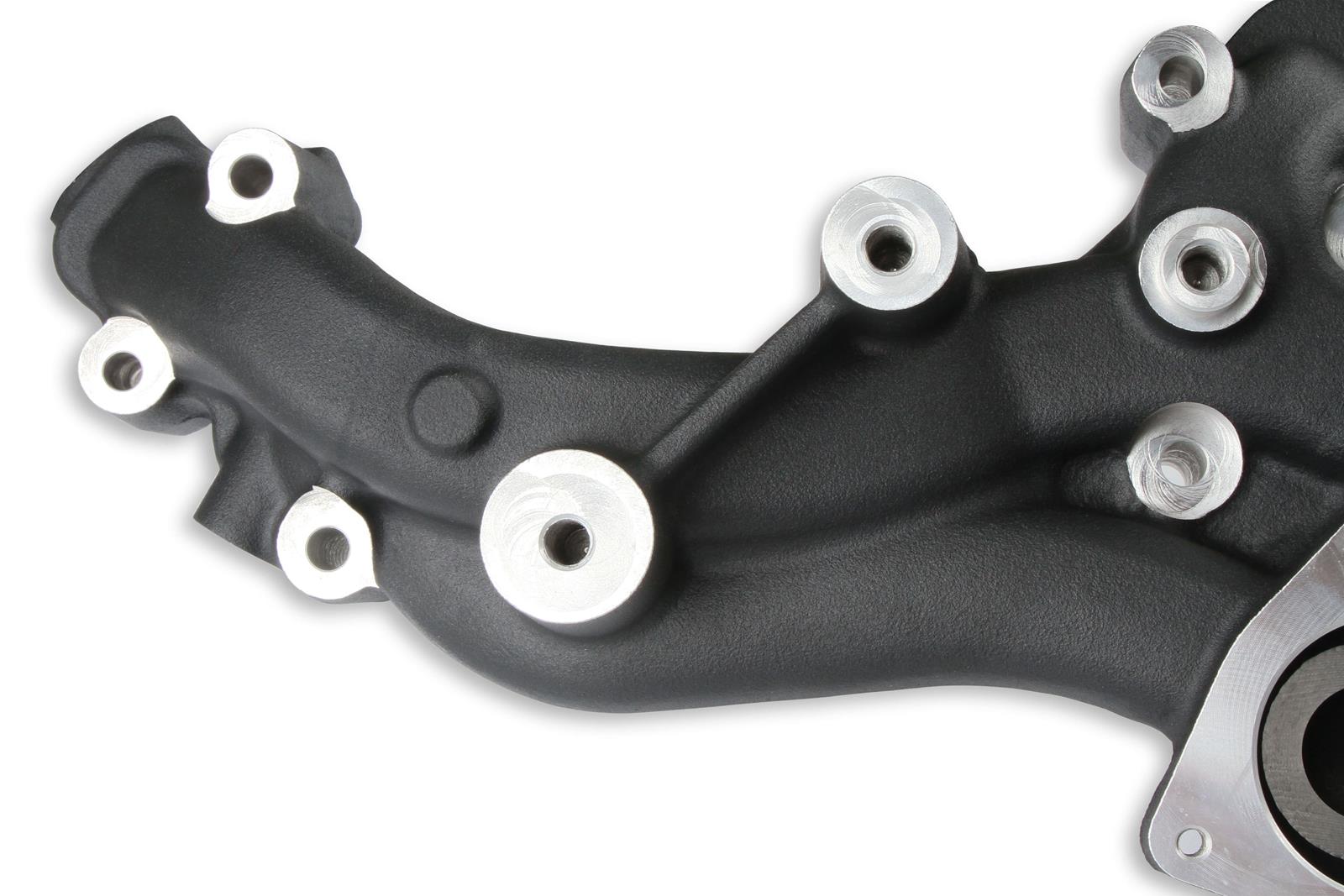 Holley Cooling Manifolds 97-251 Water Pump Housings, GM, Gen V, LT4, Dry System, Water Pump Manifold/Bracket, Aluminum, Satin Finish, with Complete Accessory Drive System, Each thumbnail 4
