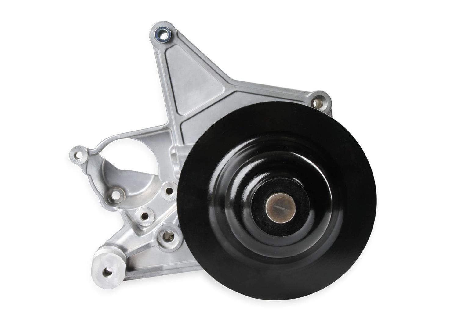 Holley Power Steering Brackets 97-252 Bracket, Replacement, GM, Gen V, LT4, and Accessory Bracket, Long Spacer, Cast Aluminum, Satin Finish, Each thumbnail 3