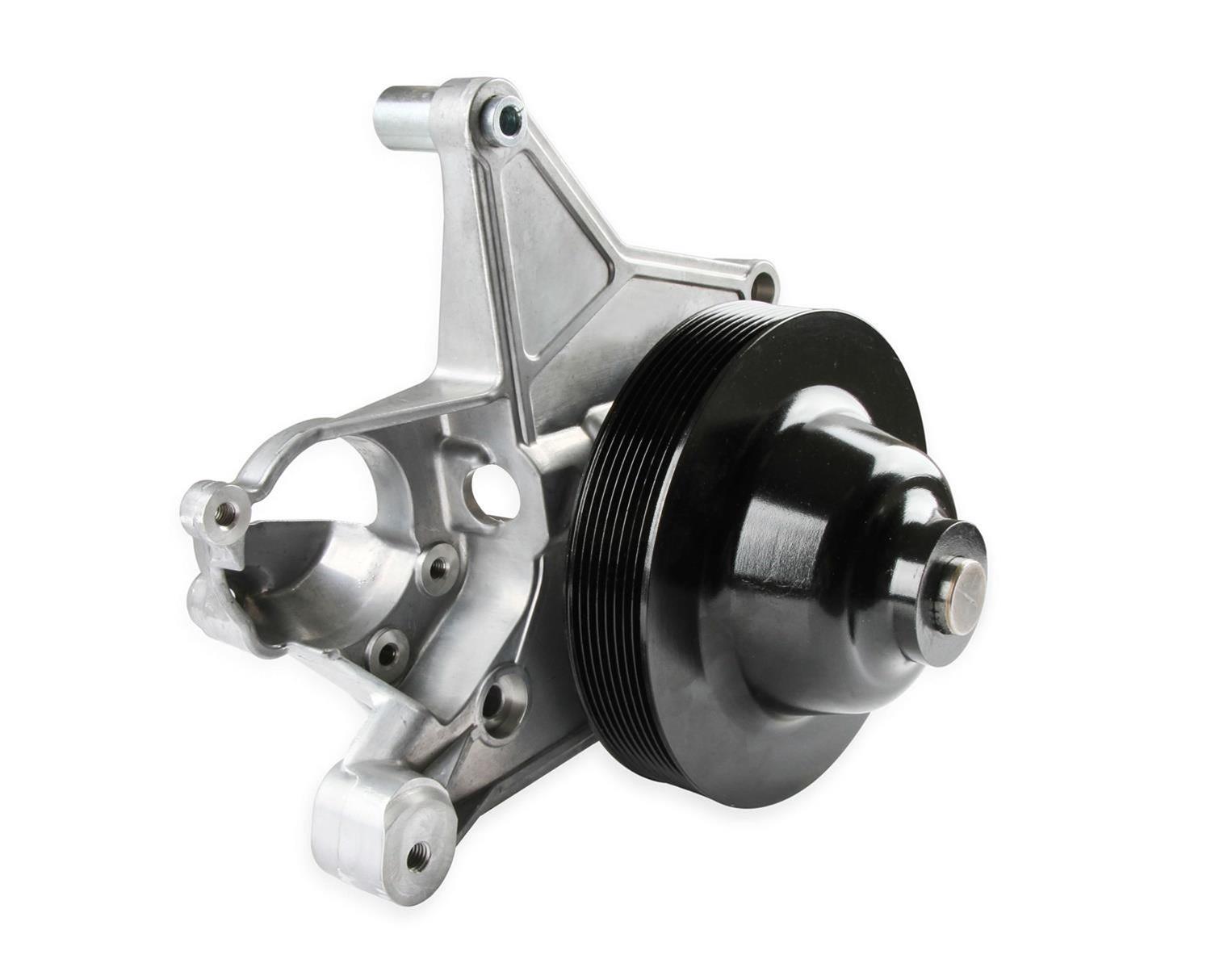 Holley Power Steering Brackets 97-252 Bracket, Replacement, GM, Gen V, LT4, and Accessory Bracket, Long Spacer, Cast Aluminum, Satin Finish, Each thumbnail 2