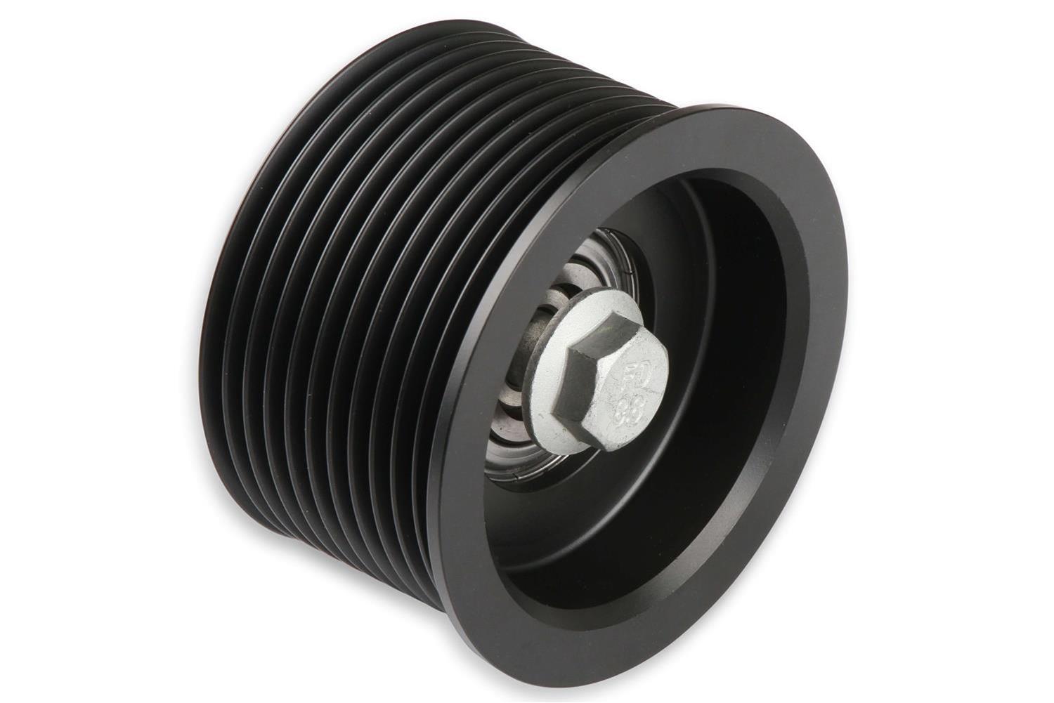Holley Accessory Belt Tensioners 97-265 Tensioners, Replacement, Tensioner Assembly, Cast Aluminum, Natural Finish, 11-Groove Pulley, 69mm Diameter, GM LT5 Engines, Each thumbnail 2
