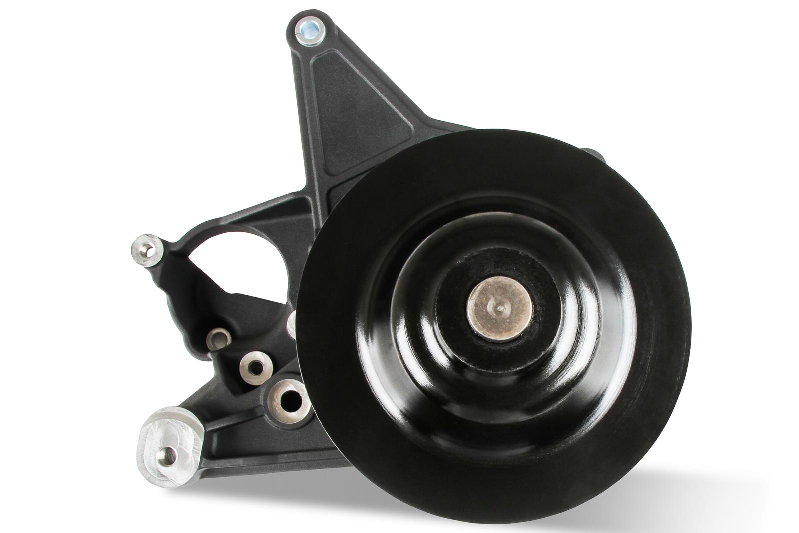 Holley Short Spacer Power Steering Brackets 97-267BK Alternator and Brackets, Bracket with Spacer, Cast Aluminum, Black Finish, GM LT5 System, Dry Sump Only, Each thumbnail 5