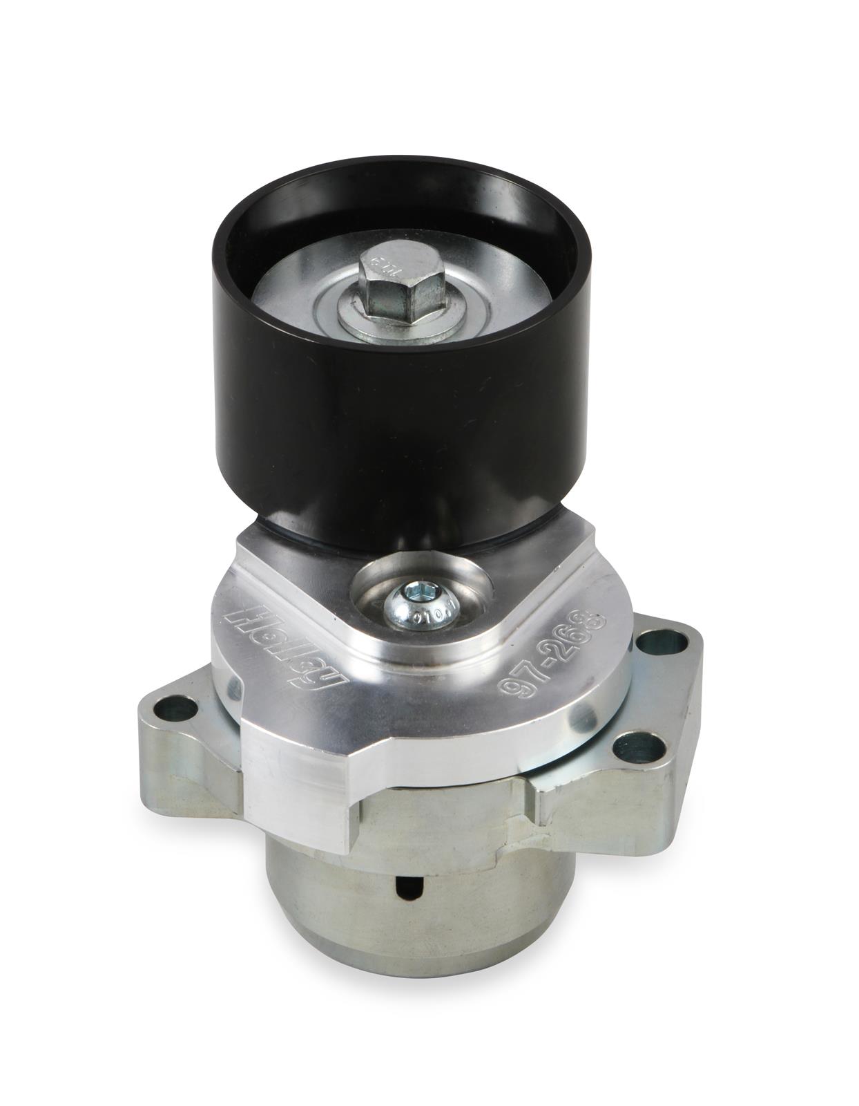 Holley Billet Tensioner Assemblies 97-268 Accessory Belt Tensioners, Assembly, Aluminum, Natural Finish, Smooth Pulley, Black, for GM LT5 Power Steering Only, Chevy, 6.2L, Each thumbnail 7