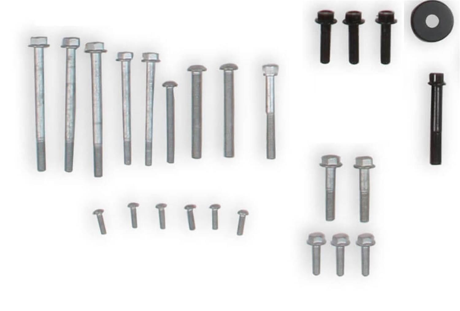 Holley Engine Accessory Bracket Components 97-303 Components, Replacement, Hardware, Steel, Nickel Finish, for Cooling Manifold, 20-242, Chevy, Big Block, Kit