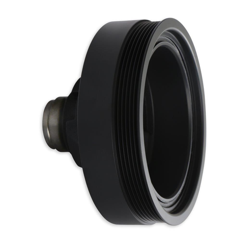 Holley Replacement Crankshaft Pulleys 97-325 Pulleys, Replacement, Damper/Pulley, Serpentine Style, 6-Groove, Steel, Black, for Mid-Mount Accessory Drive, Chevy, LT, 5.3-6.2L, Each thumbnail 9