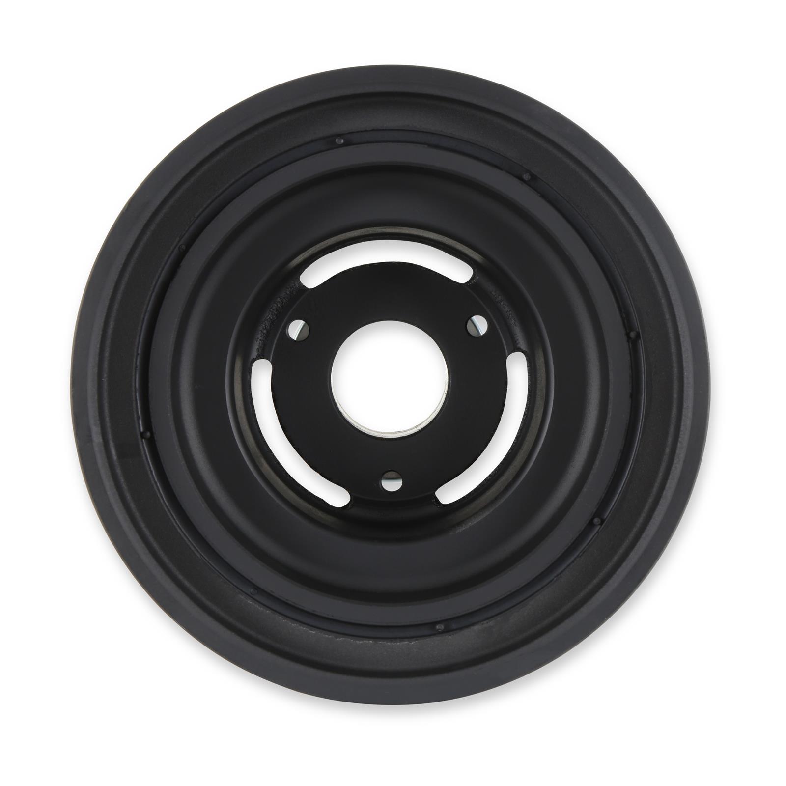 Holley Harmonic Balancers 97-362 Balancers, Replacement, OE Style Damper, Iron, Black, 5.23 in. Height, for Mid-Mount Accessory Drive, Gen III, Hemi, Non-VVT Engine, Each