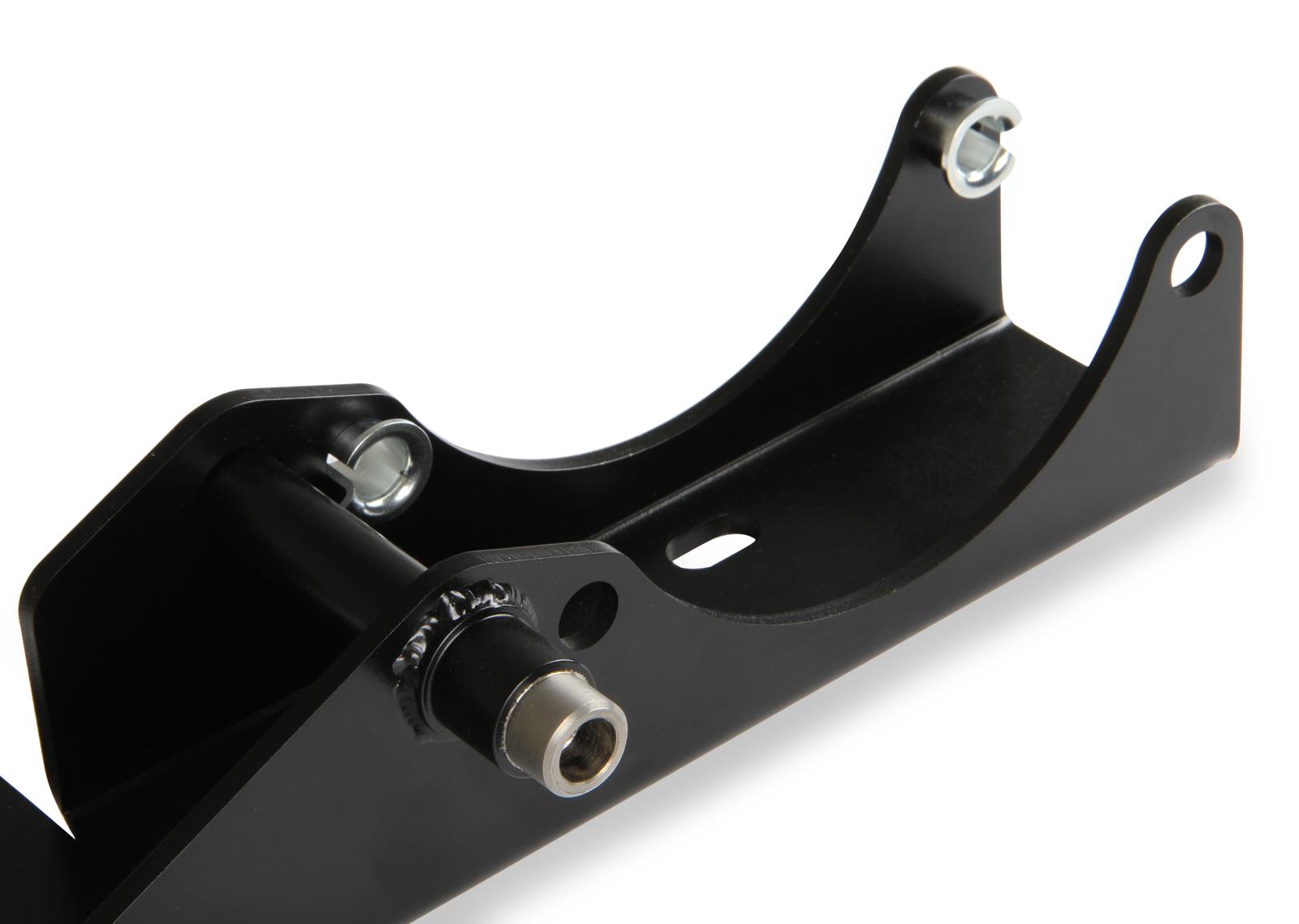 Holley Gen III Hemi Alternator Relocation Kits 97-368 Brackets, Bracket, Low Inward, Right Side, Steel, Black Powdercoat, for 197-302, 197-303 Alternators, III, Hemi, Each thumbnail 7