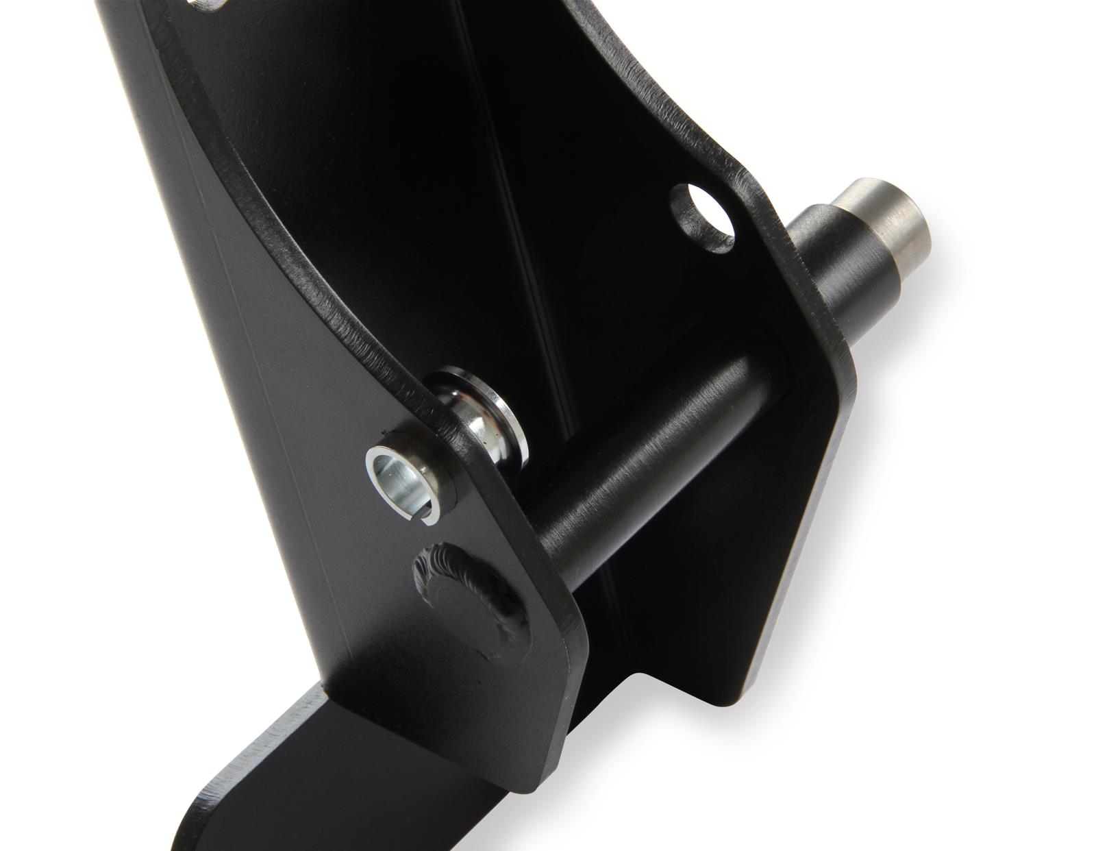 Holley Gen III Hemi Alternator Relocation Kits 97-368 Brackets, Bracket, Low Inward, Right Side, Steel, Black Powdercoat, for 197-302, 197-303 Alternators, III, Hemi, Each thumbnail 4