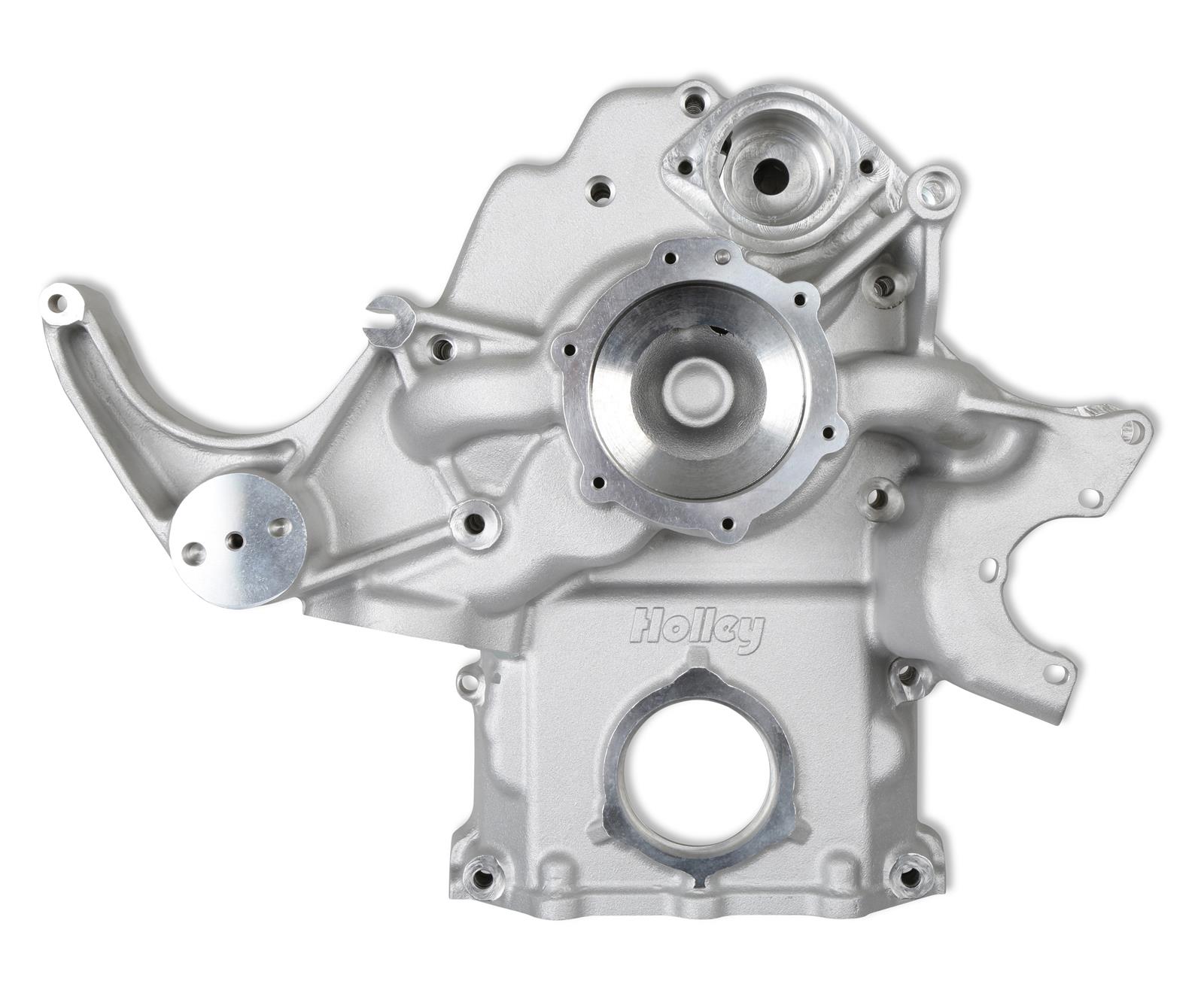 Holley Timing Covers 97-372 Covers, Replacement, Natural Finish, for Mid-Mount Accessory Drive 20-290, 20-292, Gen III, Hemi, Non-VVT, Cast Aluminum, 5.7L, 6.1L, Each
