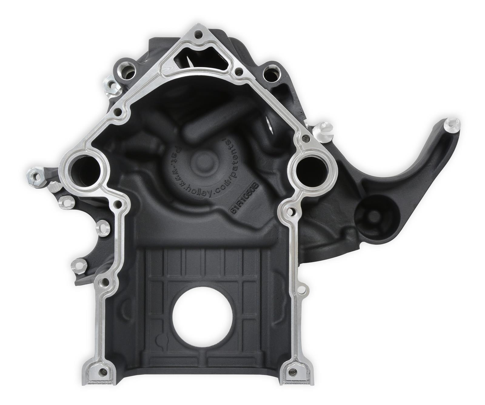 Holley Timing Covers 97-373 Covers, Replacement, Cast Aluminum, Black Finish, for Mid-Mount Accessory Drive 20-290BK, 20-292BK, Gen III, Hemi, Non-VVT, 5.7L, 6.1L, Each