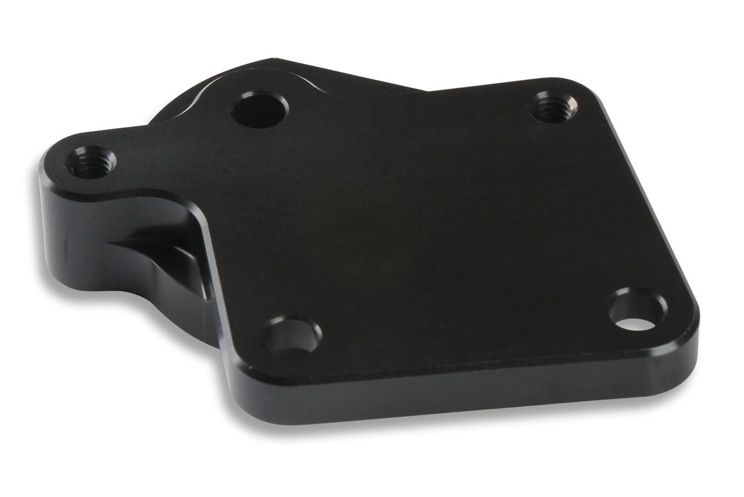 Holley Power Steering Mounting Plates 97-380 Brackets, Hemi Swap Adapter Plate, Aluminum, Black, Saginaw TC Pump, Cylinder Head Mount, Left Side, Hardware, Gen III, 5.7-6.4L, Each thumbnail 4