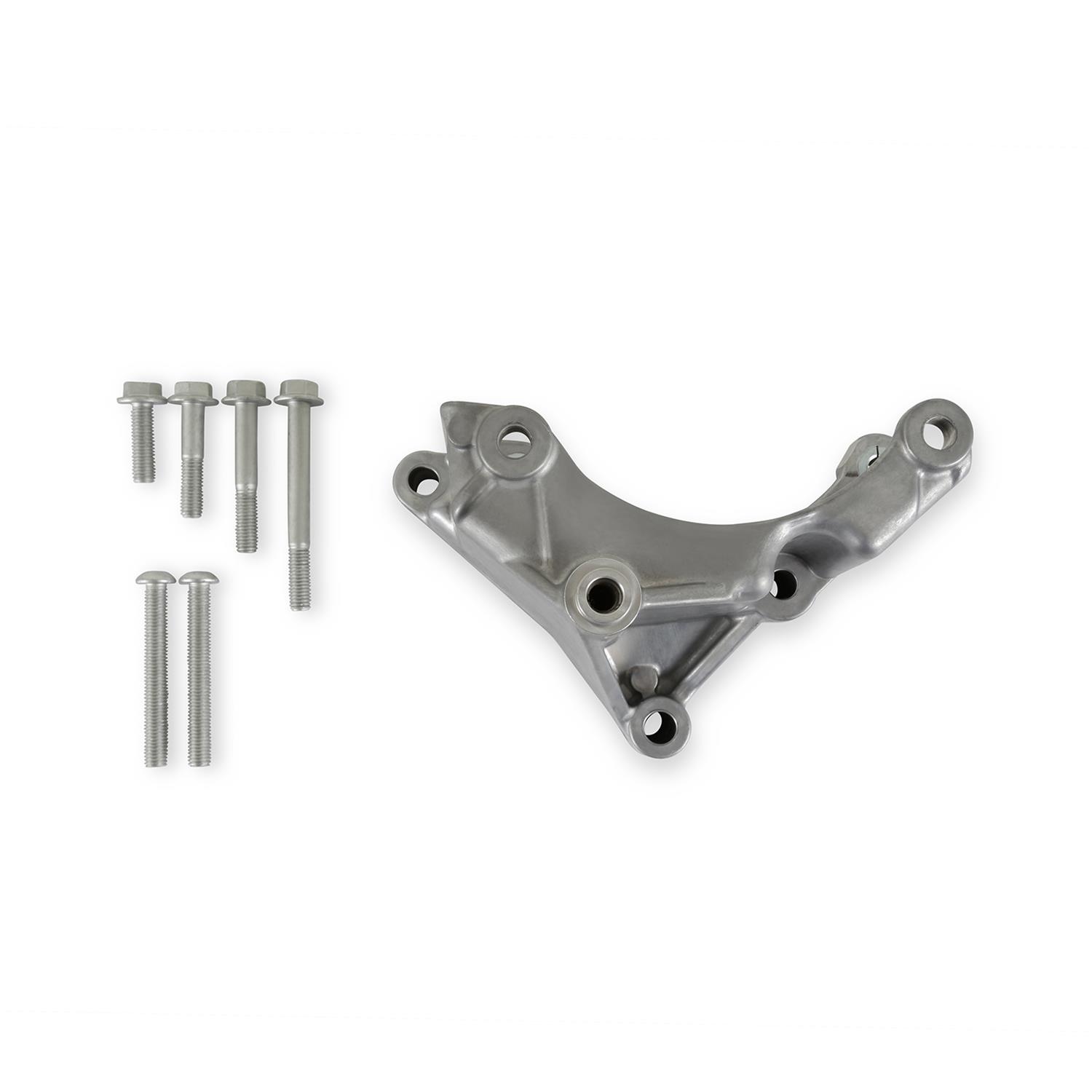 Holley Alternator Brackets 97-402 Brackets, Replacement, Bracket, Cast Aluminum, Natural, with Hardware, for High-Mount Accessory Drive, Ford, 7.3L Godzilla, Kit thumbnail 3
