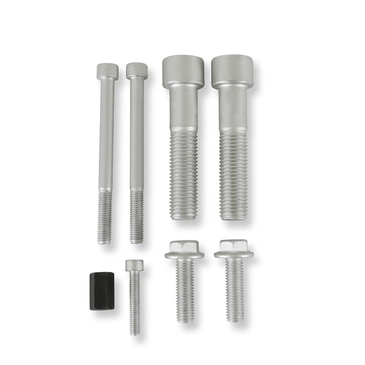 Holley Air Conditioner Brackets 97-403 Brackets, Replacement, Bracket, Sanden SD7 Compressor, Aluminum, Natural, for High-Mount Accessory Drive, Ford, 7.3L Godzilla, Each