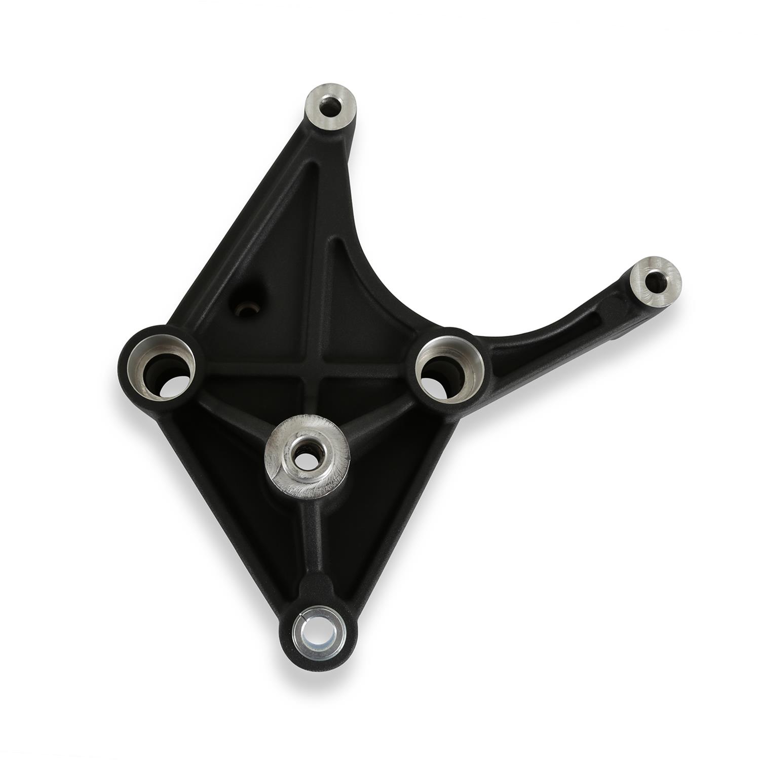 Holley Air Conditioner Brackets 97-421 Brackets, Replacement, Cast Aluminum, Black, for Sanden SD7 Compressor, with High-Mount Accessory Drive, Ford, 7.3L, Godzilla, Each thumbnail 2