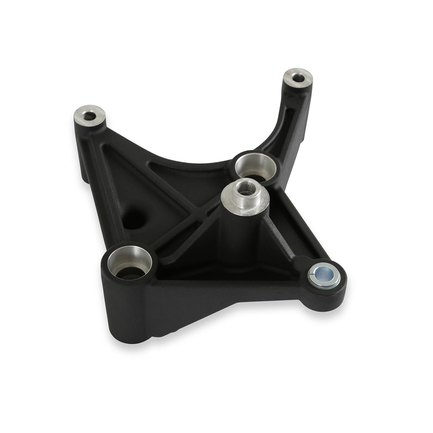 Holley Air Conditioner Brackets 97-421 Brackets, Replacement, Cast Aluminum, Black, for Sanden SD7 Compressor, with High-Mount Accessory Drive, Ford, 7.3L, Godzilla, Each thumbnail 5