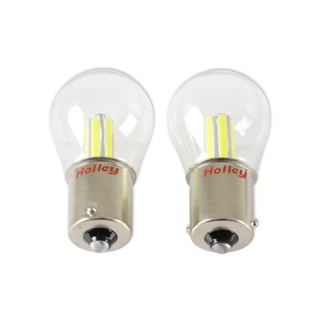 Holley RetroBright LED Light Bulbs HLED04 Bulbs, RetroBright, LED, 1156 Style, Modern White, 5,700K, 580 Lumens, Turn Signal Bulbs, Pair thumbnail 5