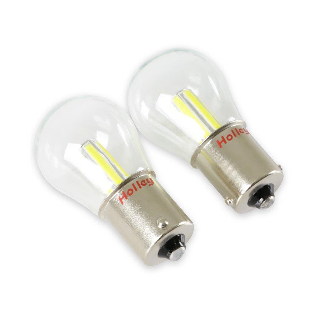 Holley RetroBright LED Light Bulbs HLED04 Bulbs, RetroBright, LED, 1156 Style, Modern White, 5,700K, 580 Lumens, Turn Signal Bulbs, Pair thumbnail 3